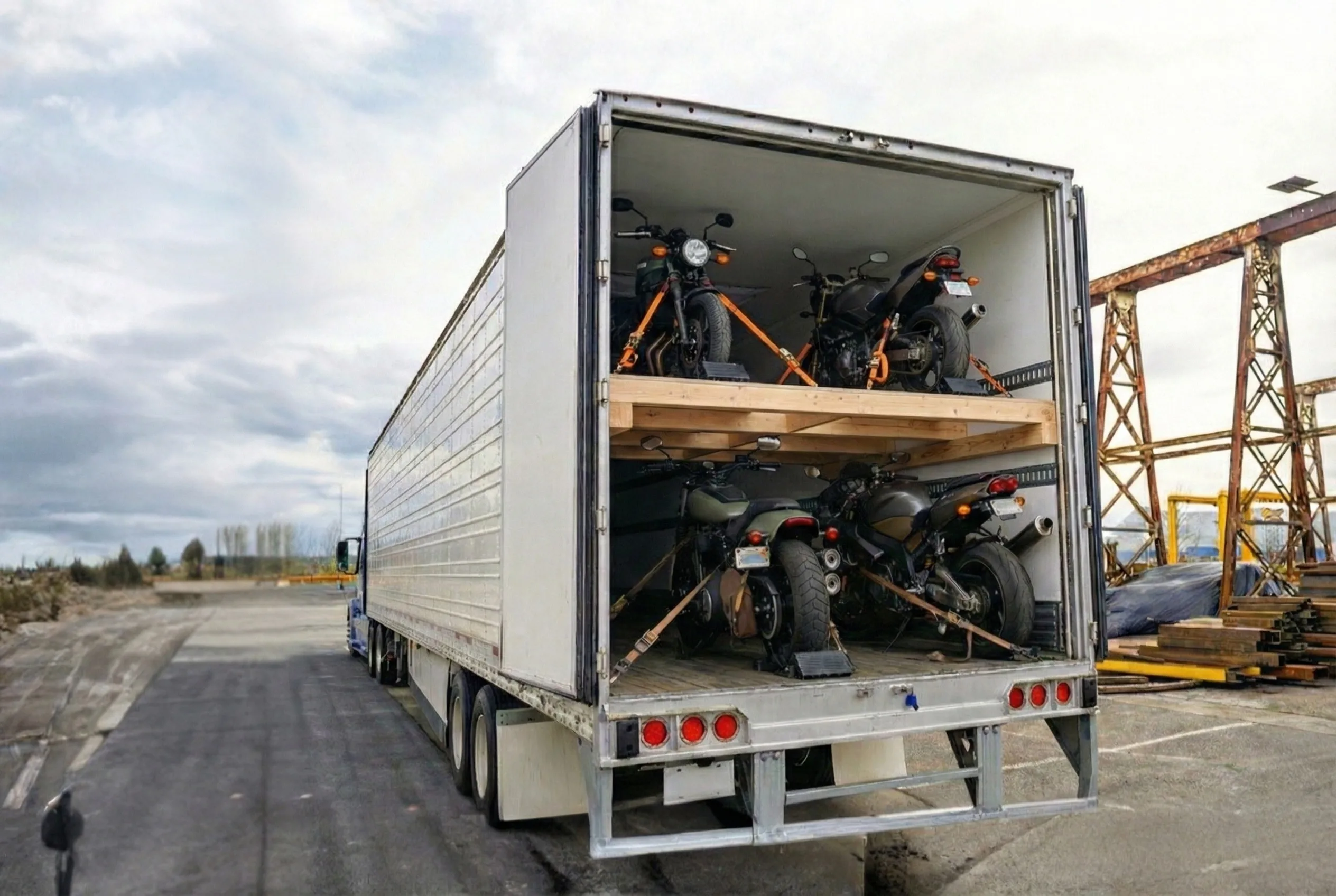 Shipping Motorcycles in an Enclosed Trailer