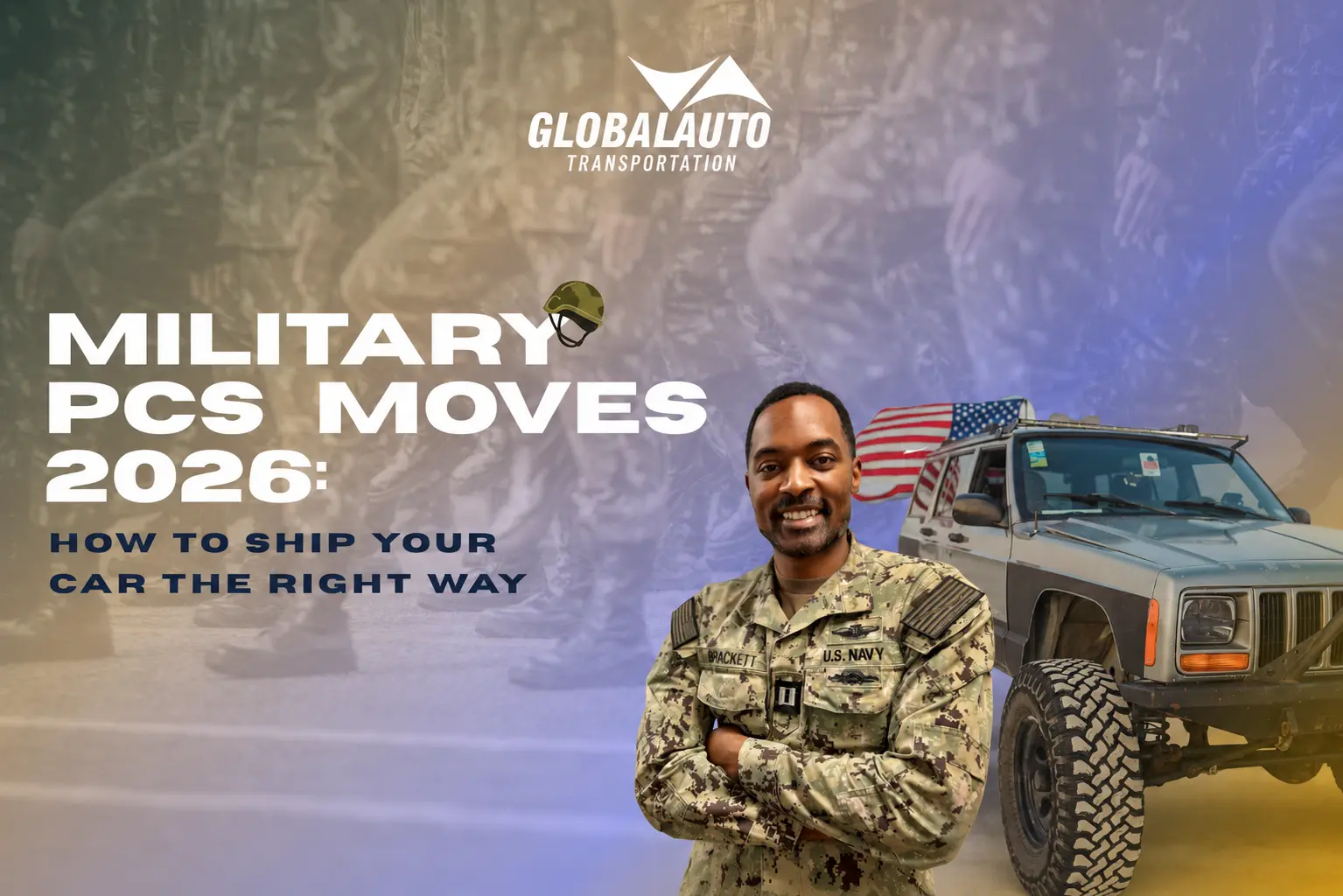 Blog cover photo depicts a soldier and a military vehicle in the background.
