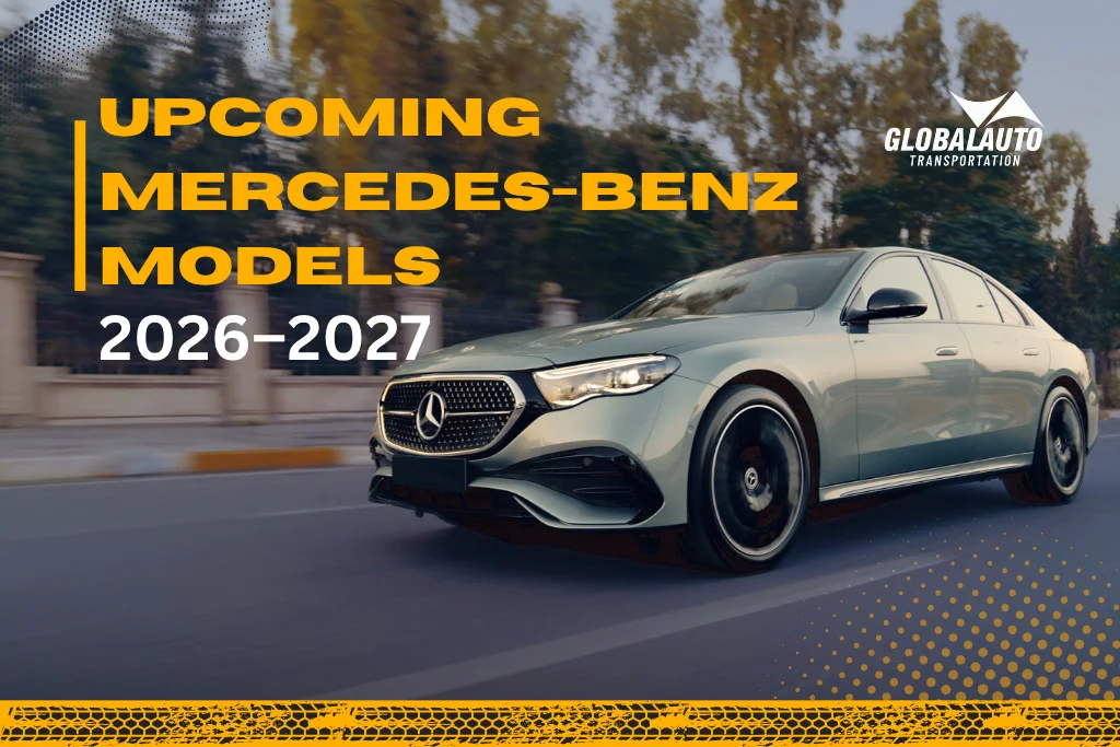 Cover Photo Showing A White Mercedes-Benz Sedan With Upcoming Mercedes-Benz Models 2026–2027 Blog Heading