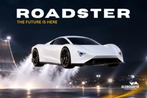 New Flying Tesla Roadster