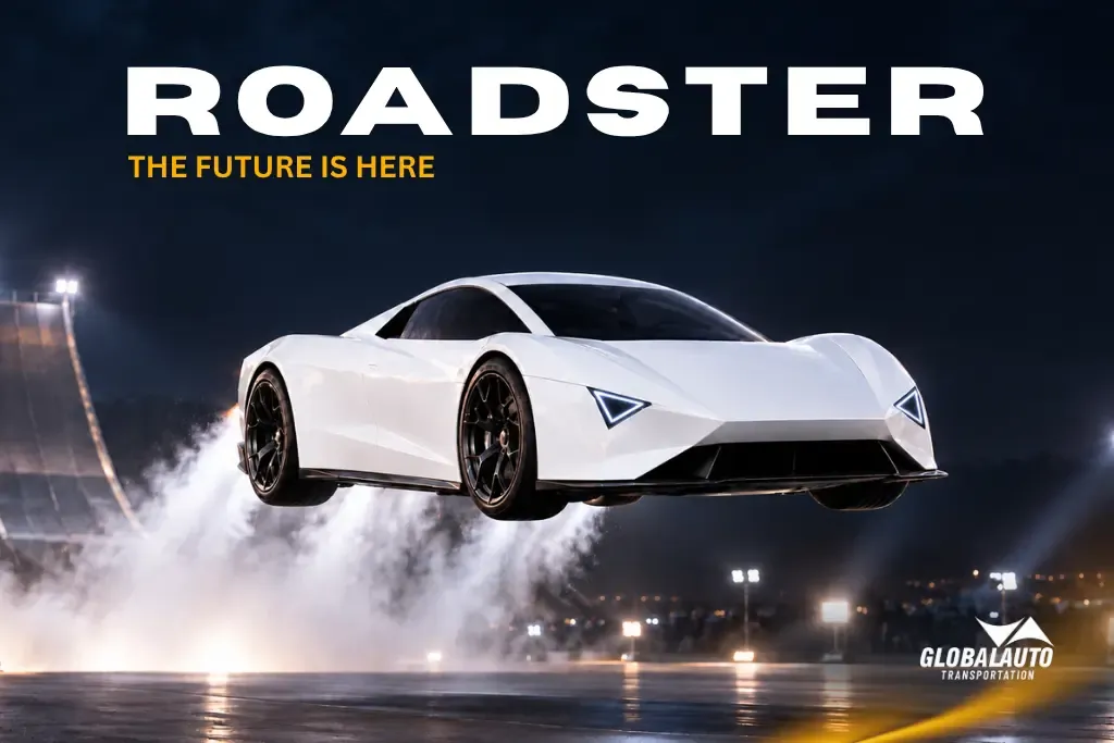 New Flying Tesla Roadster